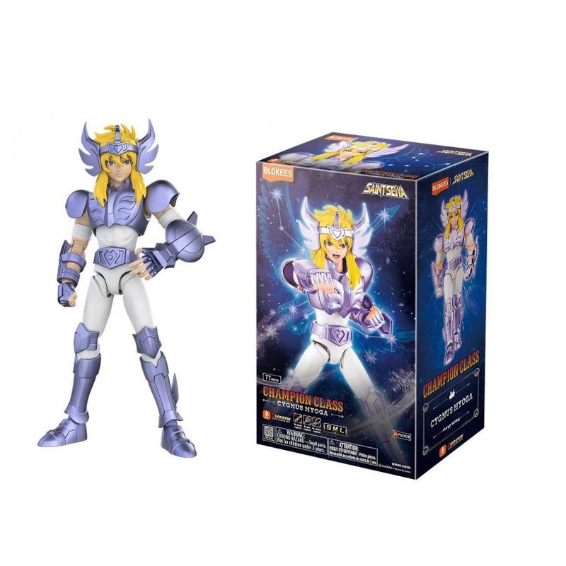 Figura Armable Los Caballeros del Zodiaco (Saint Seiya) – Blokees “Champion Series” – Champion Class – Cygnus Hyoga – (Manga Settings)
